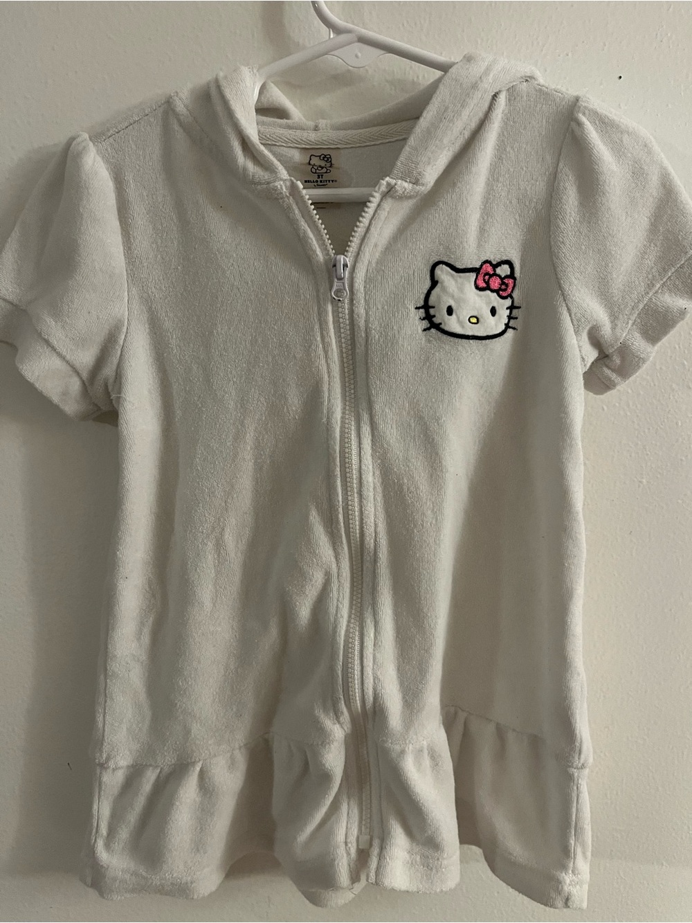 Hello Kitty Towel Dress Zip up Summer Cover Up